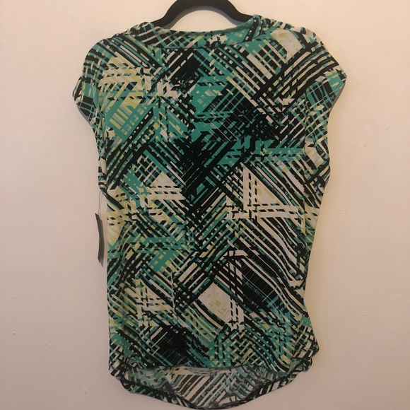 Worthington abstract print cowl neck top sz 2X NWT - Picture 4 of 6